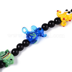 Handmade Lampwork Beads Strands&nbsp;LAMP-N028-08
