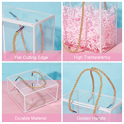 20Pcs Transparent PET Plastic Gift Tote Boxes&nbsp;CON-BC0007-75A