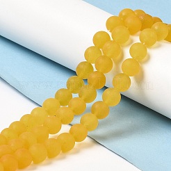 Natural Dyed White Jade Beads Strands&nbsp;G-M402-B01