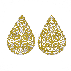 430 Stainless Steel Filigree Pendants&nbsp;X-STAS-S108-15E