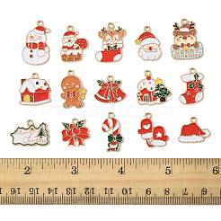 30Pcs 15 Styles Alloy Enamel Pendants&nbsp;ENAM-FS0003-52A