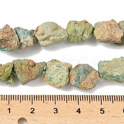 Raw Rough Natural HuBei Turquoise Beads Strands&nbsp;G-M453-D09
