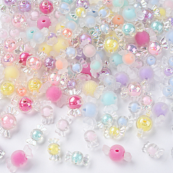 30Pcs Transparent Acrylic Beads&nbsp;TACR-YW0002-35