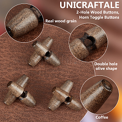 50Pcs 1-Hole Wood Buttons&nbsp;BUTT-UN0001-27A