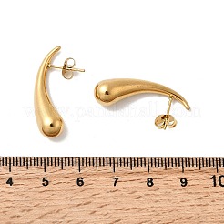 304 Stainless Steel Teardrop Stud Earrings&nbsp;EJEW-F398-05G