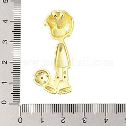 Rack Plating Brass Micro Pave Clear Cubic Zirconia Pendants&nbsp;KK-S380-40A-G