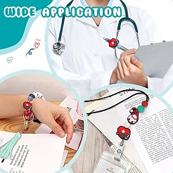16Pcs 8 Styles Medicine Food Grade Eco-Friendly Silicone Beads&nbsp;SIL-CJ0001-23