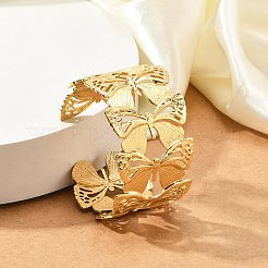 304 Stainless Steel Open Cuff Bangles&nbsp;BJEW-U015-02G