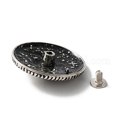 Alloy Coin Screwback Rivets&nbsp;FIND-WH0126-AS02