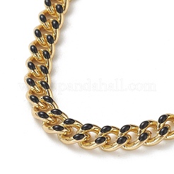 Brass Curb Chain Bracelets&nbsp;BJEW-JB05507-03
