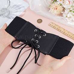 1Pc Imitation Leather Stretch Knot Waist Belts for Women&nbsp;AJEW-CL0002-91B