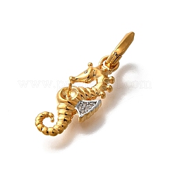 Brass Micro Pave Cubic Zirconia Pendants&nbsp;KK-S517-01B-G