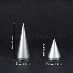 Aluminum Finger Ring Display Holder&nbsp;RDIS-WH0004-01