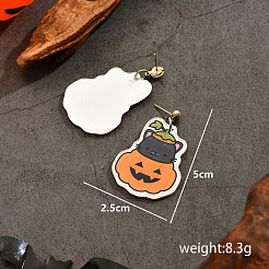Funny Pumpkin Resin Stud Earrings&nbsp;FQ7166-1