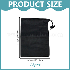 Oxford Cloth Drawstring Pouches with Cord&nbsp;ABAG-WH0039-63B