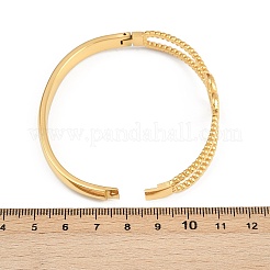 304 Stainless Steel Hinged Bangles for Women&nbsp;BJEW-C114-04G