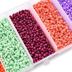 90G 5 Colors 12/0 Baking Paint Glass Seed Beads&nbsp;SEED-YW0001-14B