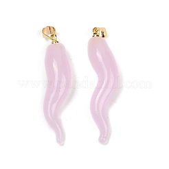 Handmade Lampwork with Brass Pendants&nbsp;KK-Q095-02