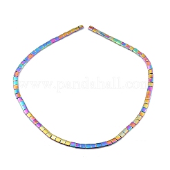 Electroplatesd Synthetic Non-magnetic Hematite Beads Strands&nbsp;G-WH0031-01M