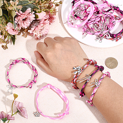 30Pcs 10 Styles Polyester Cord Bracelets&nbsp;BJEW-PH01983