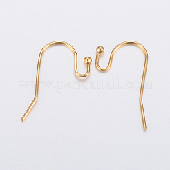 Ion Plating(IP) 304 Stainless Steel Earring Hooks&nbsp;X-STAS-H448-01G
