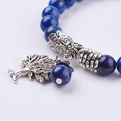 Natural Lapis Lazuli(Dyed) Stretch Bracelets&nbsp;BJEW-F262-A02