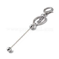 Alloy Bar Beadable Keychain for Jewelry Making DIY Crafts&nbsp;KEYC-A011-01P