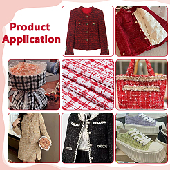 Tartan Chemical Fiber Fabric&nbsp;DIY-WH0591-521A