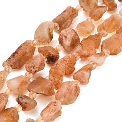 Raw Rough Heated Natural Citrine Beads Strands&nbsp;GG-CBA0B77-A11-01