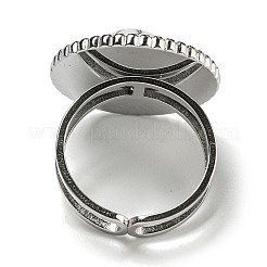 304 Stainless Steel Open Cuff Rings&nbsp;RJEW-C079-16P-01