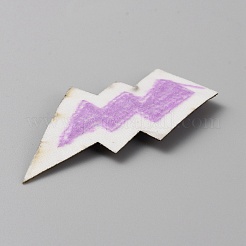 Lightning Bolt Computerized Towel Embroidery Polyester Iron on Patches&nbsp;PATC-WH0012-20D