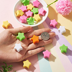 Acrylic European Beads&nbsp;MACR-TAC0001-28B