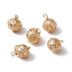 ABS Plastic Imitation Pearl Charms&nbsp;KK-TAC0011-02C