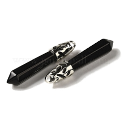 Natural Obsidian Pointed Big Pendants&nbsp;G-Z055-01P-25