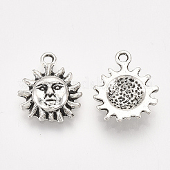 Tibetan Style Alloy Charms&nbsp;TIBEP-Q087-001AS-RS