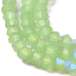 Imitation Jade Electroplate Glass Beads Strands&nbsp;EGLA-A039-J4mm-L01