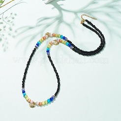 Glass Seed & Cat Eye Waist Beads&nbsp;NJEW-C00030-03