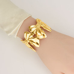 Bowknot 304 Stainless Steel Cuff Bracelets for Women&nbsp;YG5715-2