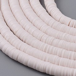 Flat Round Handmade Polymer Clay Beads&nbsp;LS-CLAY-R067-8.0mm-16