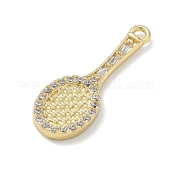 Brass Micro Pave Cubic Zirconia Pendants&nbsp;KK-I476-29B-G
