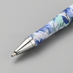 Flower Pattern Plastic Beadable Pens&nbsp;AJEW-TAC0036-05G