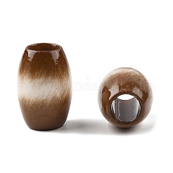 Opaque Acrylic European Beads&nbsp;OACR-Z036-04F