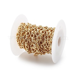 Rack Plating Brass Oval & Knot Link Chains&nbsp;CHC-K013-01