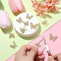10Pcs 5 Styles Alloy with Rhinestone Pendant&nbsp;FIND-CJ0001-78