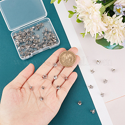 100Pcs 5 Style 304 Stainless Steel Cup Peg Bails Pendants&nbsp;STAS-UN0043-47