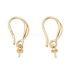 9 Pairs 3 Colors Brass Earring Hooks&nbsp;KK-ZZ0001-02