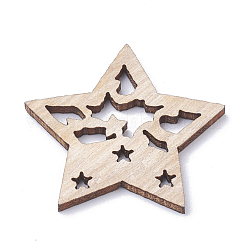 Undyed Wooden Pendants&nbsp;LS-WOOD-S040-23