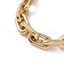 201 Stainless Steel Oval Link Chain Bracelets for Men&nbsp;BJEW-R313-07G