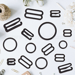 120Pcs 15 Styles Iron Underwear Strap Adjustment Buckles&nbsp;FIND-GF0009-25