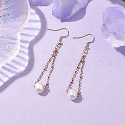 Natural Cultured Freshwater Pearl Dangle Earrings&nbsp;EJEW-JE05936-02